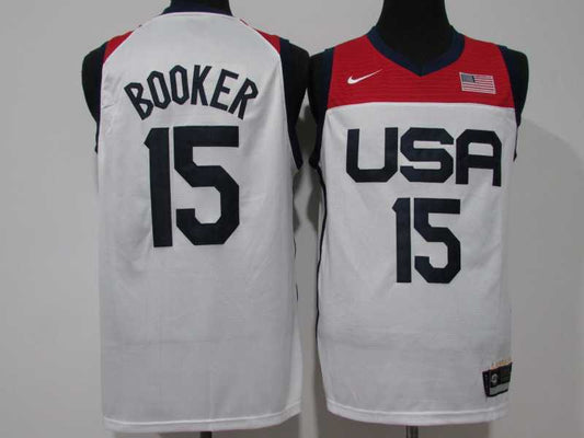 2021 USA Tokyo Summer Olympics #15 Devin Booker Style 3