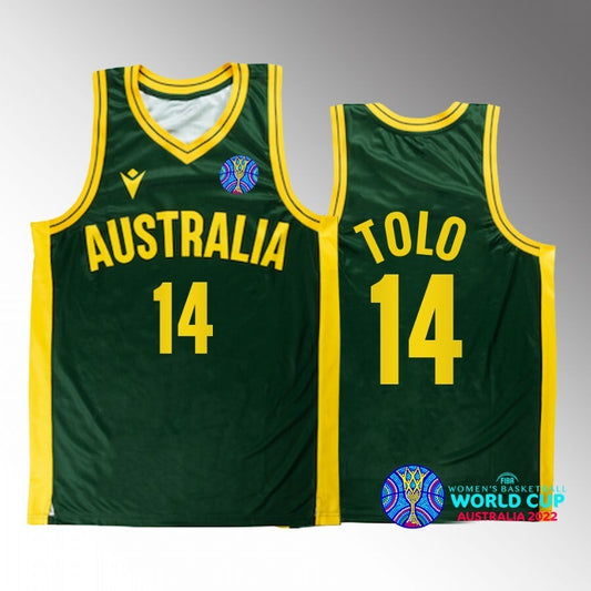 2022 FIBA Basketball World Cup Australia #14 marianna tolo Unisex Jersey Green Bronze medal