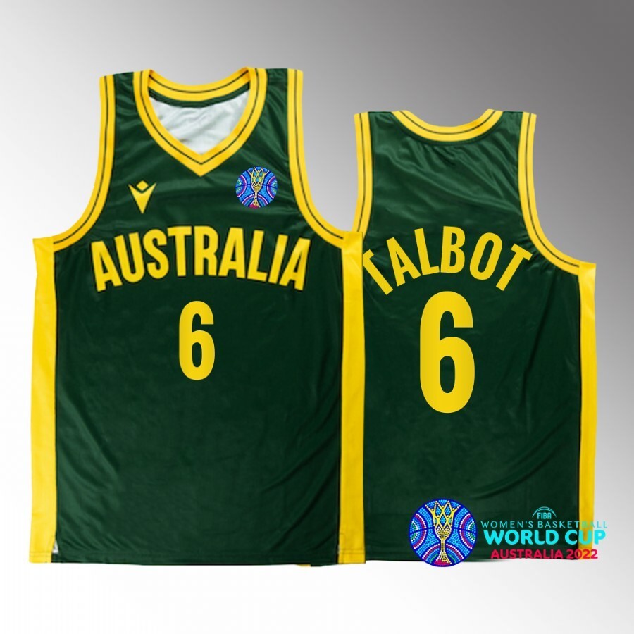 2022 FIBA Basketball World Cup Australia #6 steph talbot Unisex Jersey Green Bronze medal