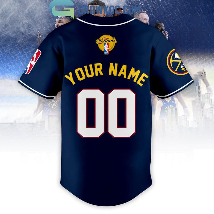 2023 NBA Finals Champions Midnight Blue Design Baseball Jersey