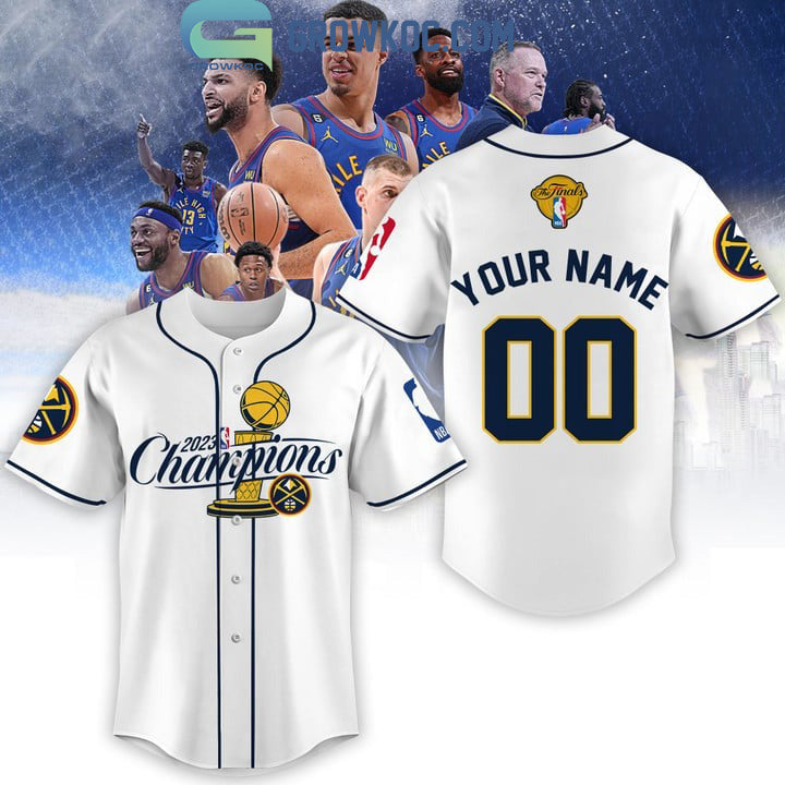 2023 NBA Finals Champions White Design Baseball Jersey
