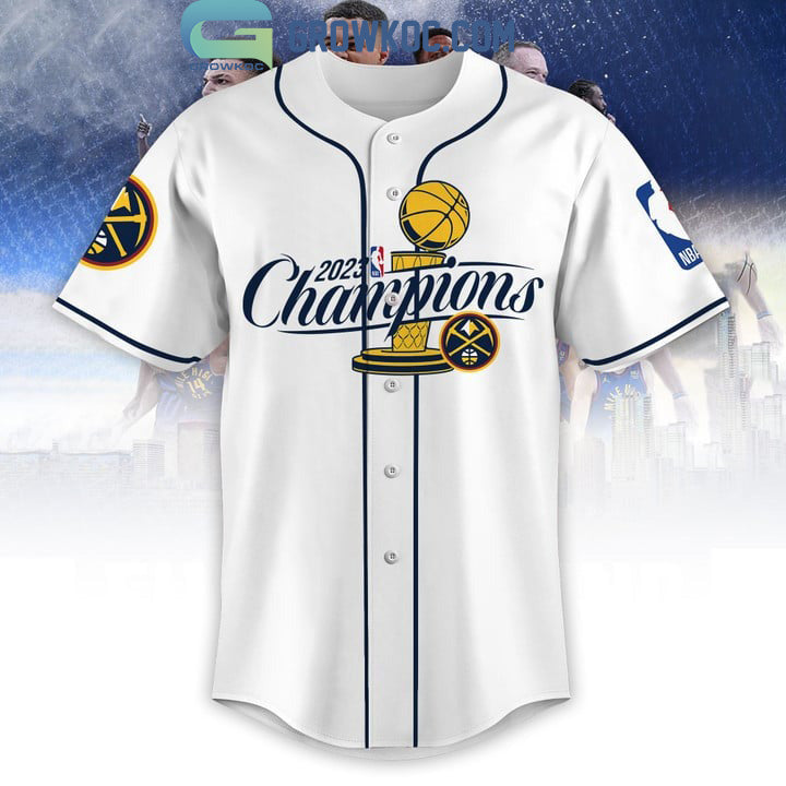2023 NBA Finals Champions White Design Baseball Jersey