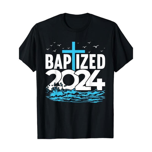 2024 Baptism Shirt Christian Water Baptism Church Group T-shirt -100% cotton Made in USA Hoodie, Sweatshirt | WearSparks.com