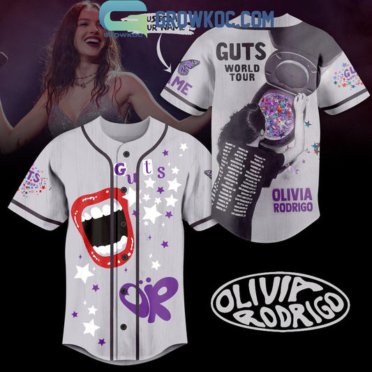 2024 Olivia Rodrigo Guts World Tour Personalized Baseball Jersey