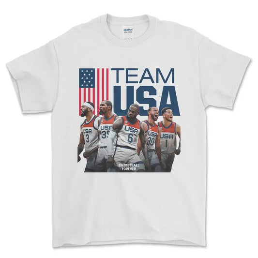 2024 Paris USA Team Basketball T-Shirt, graphic sports tees for men Hoodie, Sweatshirt | WearSparks.com