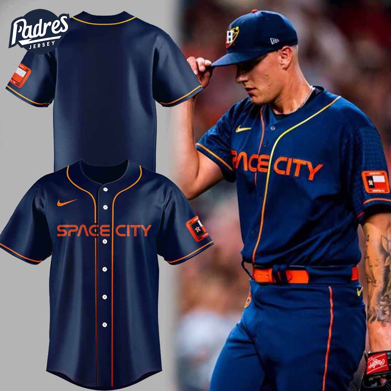 2024 Space City Houston Astros Baseball Jersey - Padres Jersey Oasis: Elevate Your Baseball Style Game... (Image 1)