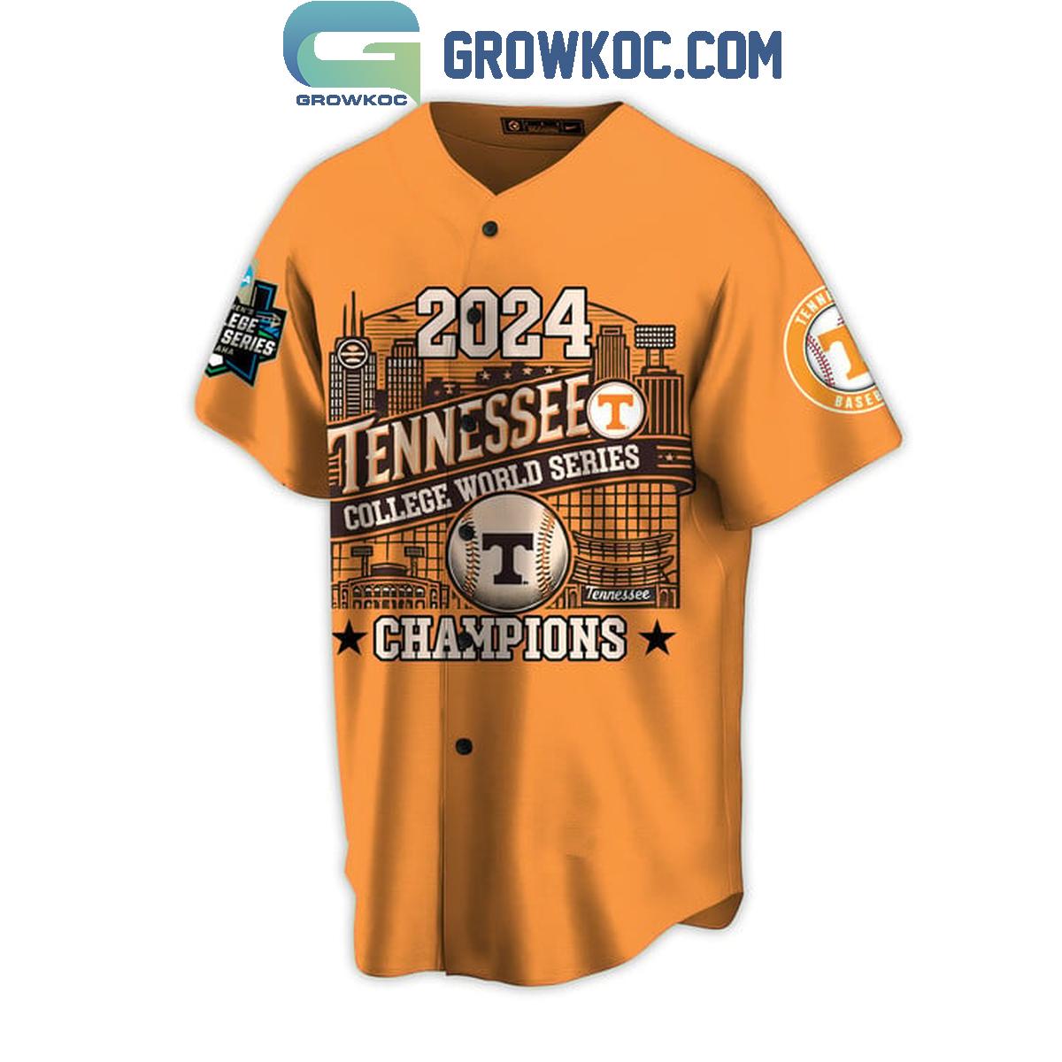2024 Tennessee College World Series Champions Personalized Baseball Jersey