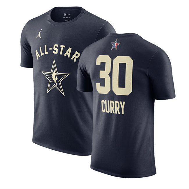 2024 All-Star #30 Stephen Curry Navy T-Shirt Style 1