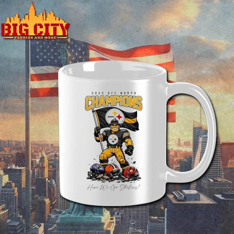 2025 AFC north Champions Here We Go Steelers shirt