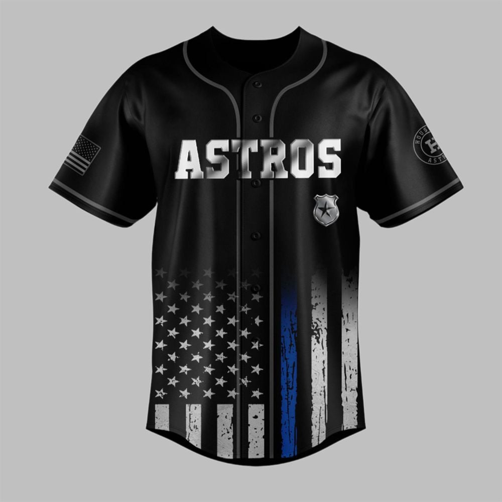 2025 Astros Law Enforcement Night Jersey - Grishko.com T-Shirts, Hoodie, Sweatshirt | WearSparks.com (Image 2)