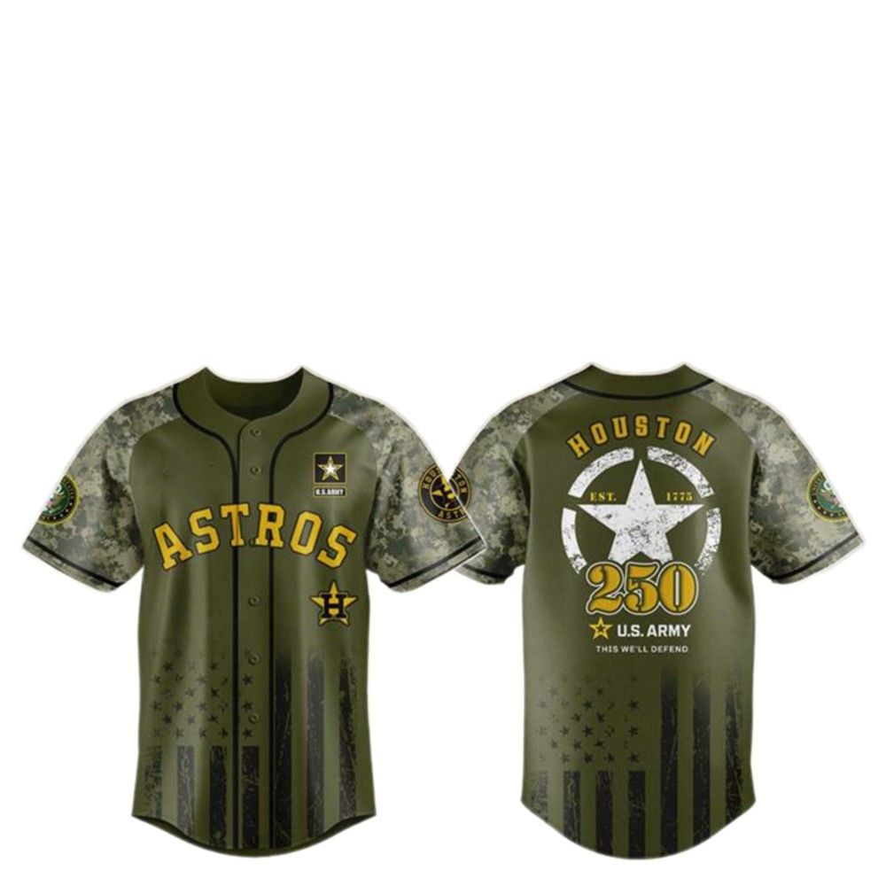 2025 Astros US ARMY 250th Birthday Baseball Jersey - Grishko.com T-Shirts, Hoodie, Sweatshirt | WearSparks.com (Image 2)