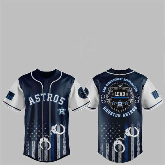 2025 Astros Law Enforcement Appreciation Day Jersey - Grishko.com T-Shirts, Hoodie, Sweatshirt | WearSparks.com (Image 1)