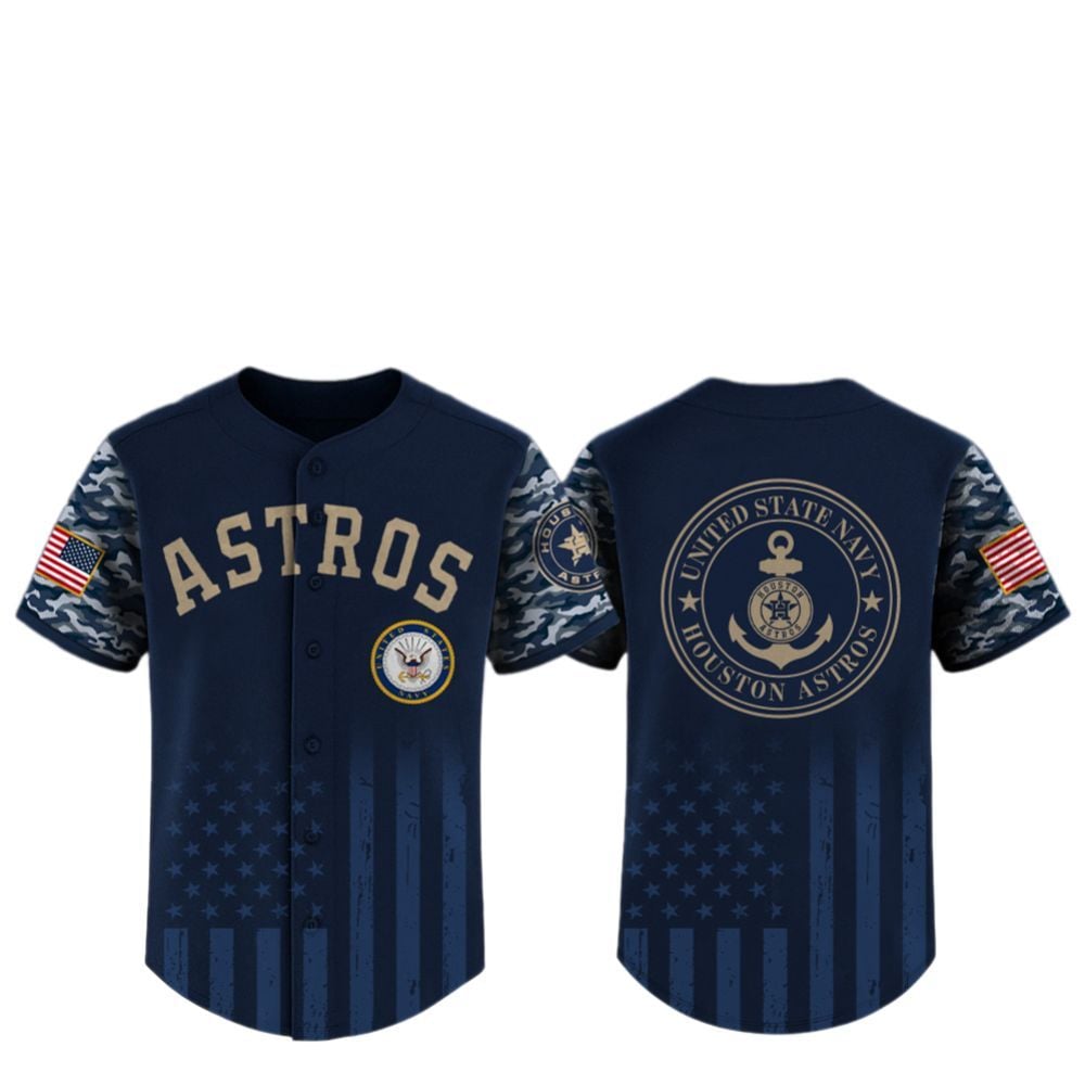 2025 Astros US Navy Appreciation Night Jersey - Grishko.com T-Shirts, Hoodie, Sweatshirt | WearSparks.com (Image 2)