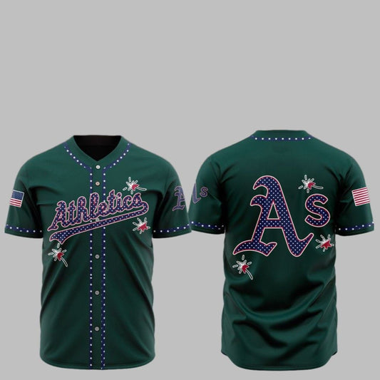 2025 Athletics Happy Independence Day Baseball Jersey - Grishko.com T-Shirts, Hoodie, Sweatshirt | WearSparks.com (Image 1)