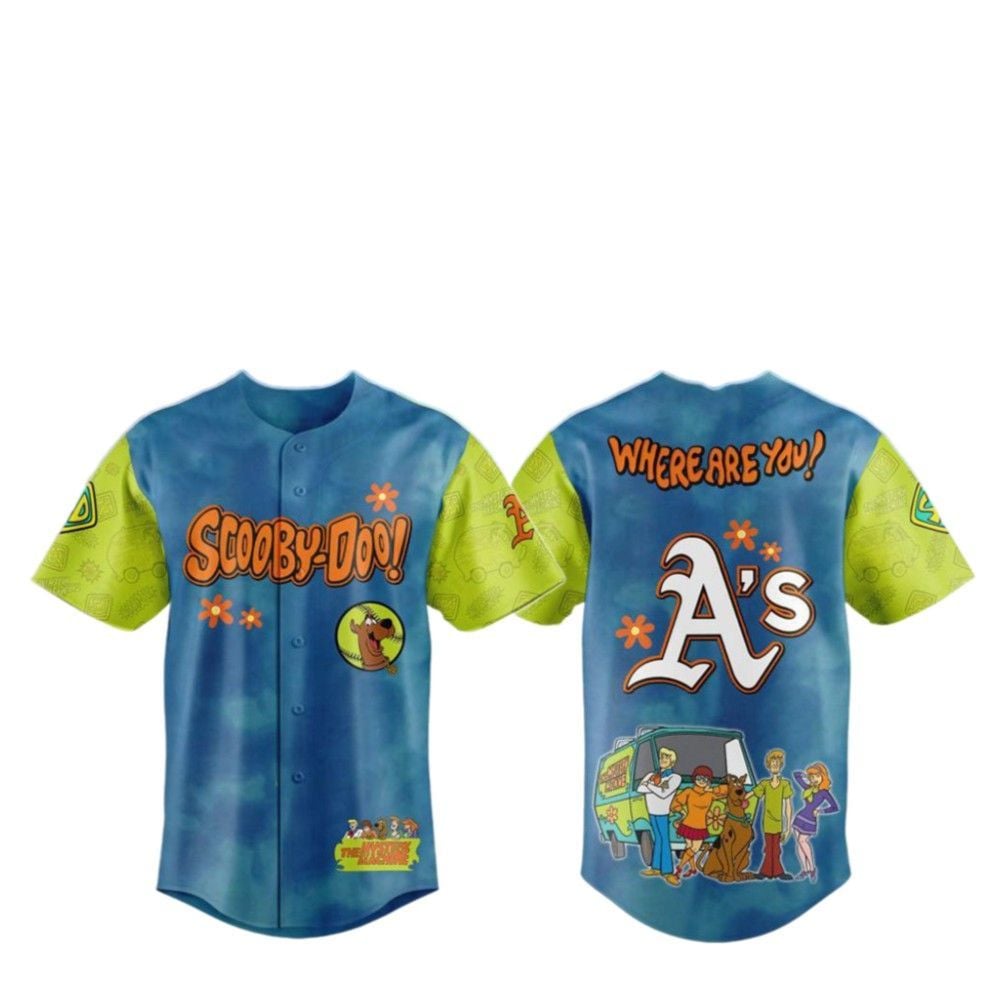 2025 Athletics Scooby-Doo Baseball Jersey - Grishko.com T-Shirts, Hoodie, Sweatshirt | WearSparks.com (Image 2)