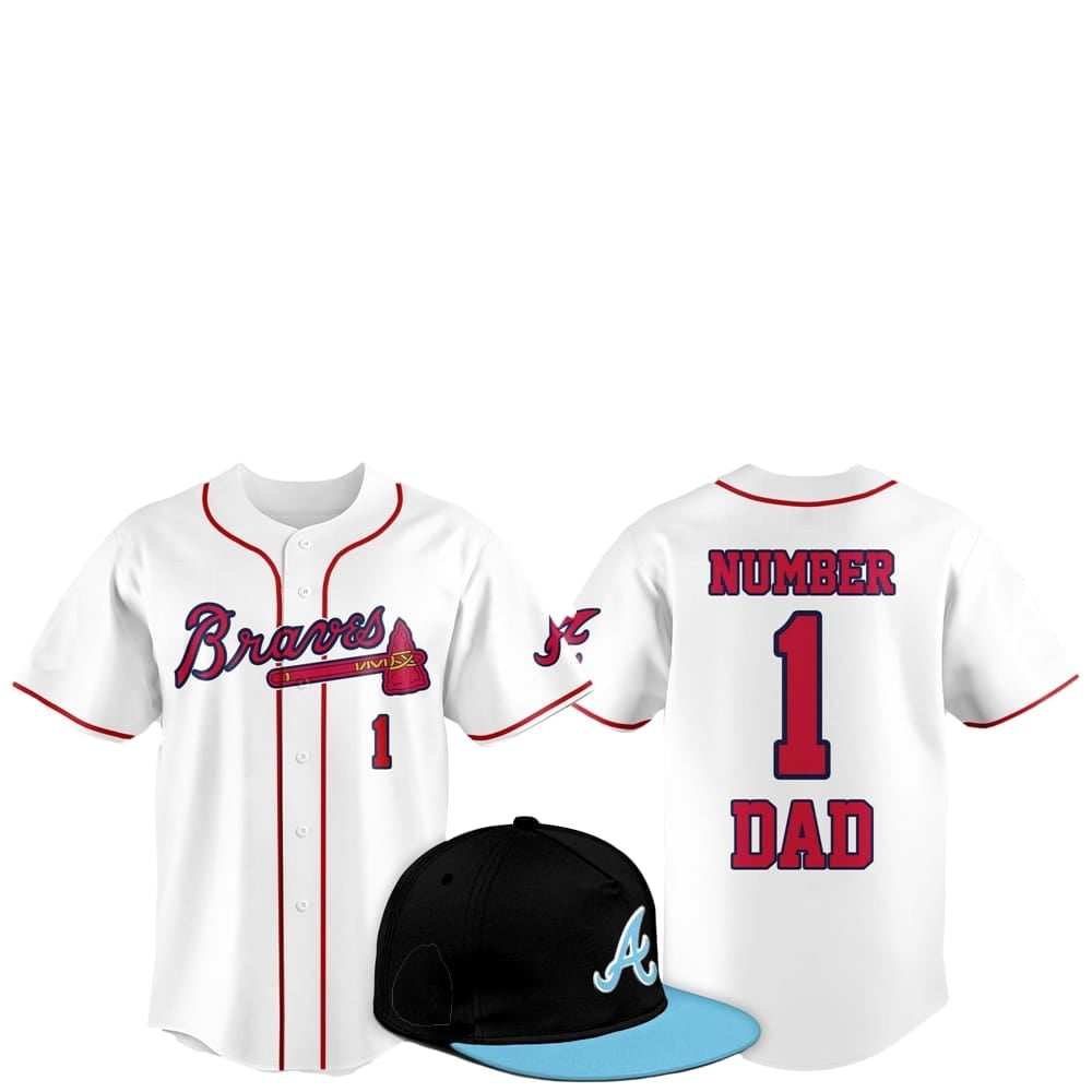 2025 Atlanta Braves Father Day Number 1 Dad Baseball Jersey - Grishko.com T-Shirts, Hoodie, Sweatshirt | WearSparks.com