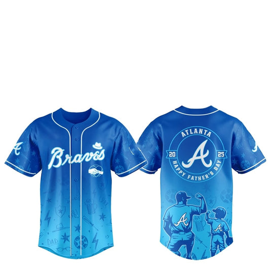 2025 Atlanta Braves Happy Father Day Baseball Jersey Combo - Grishko.com T-Shirts, Hoodie, Sweatshirt (Image 1)
