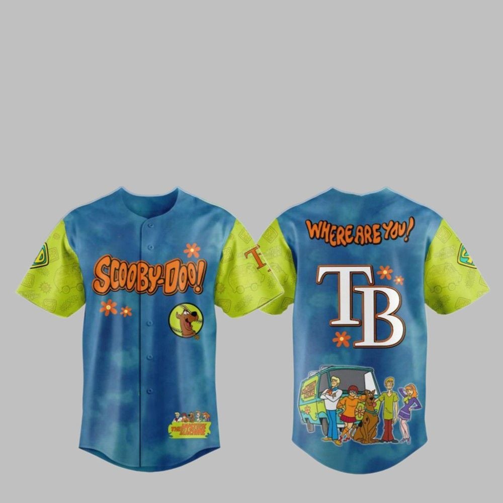 2025 Bay Rays Scooby-Doo Baseball Jersey - Grishko.com T-Shirts, Hoodie, Sweatshirt | WearSparks.com (Image 1)