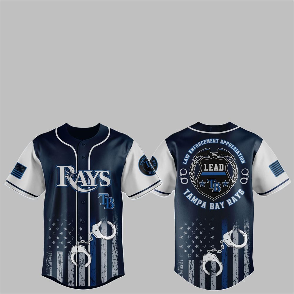 2025 Bay Rays x Law Enforcement Appreciation Day Jersey - Grishko.com T-Shirts, Hoodie, Sweatshirt | WearSparks.com (Image 1)