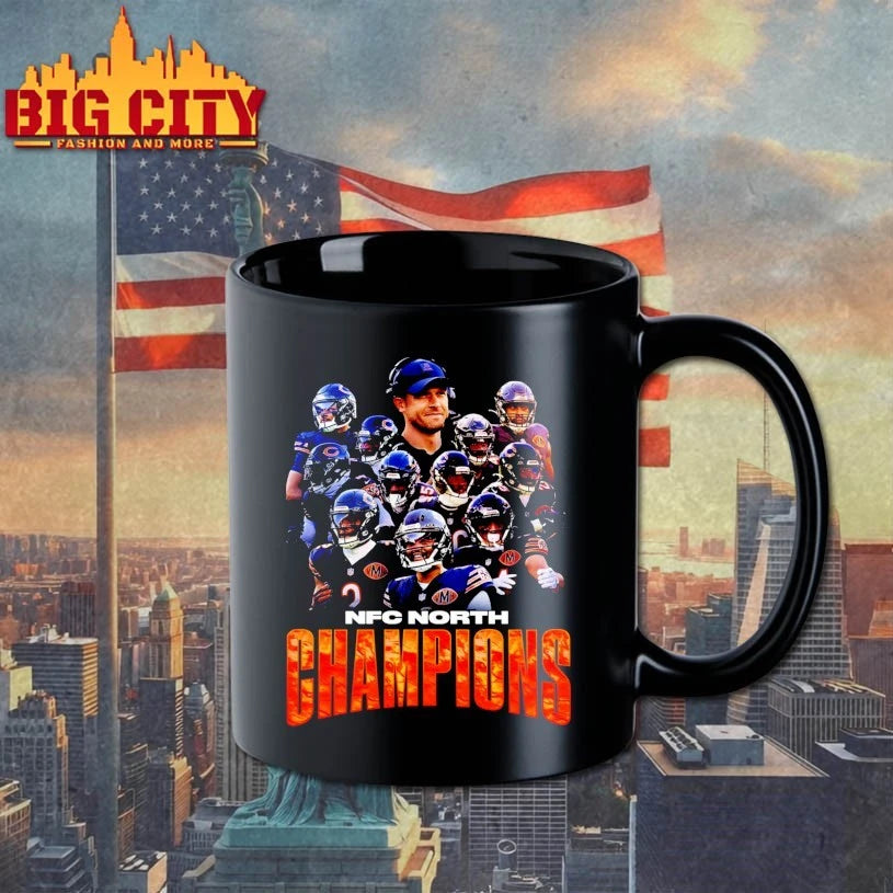 2025 Bears NFC North Champions all member and coach shirt
