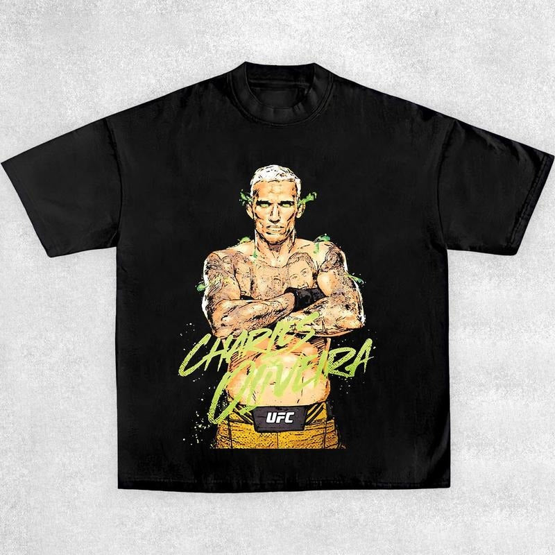 2025 CHARLES OLIVEIRA NEW TEE Boxing T-shirt, UFC Shirt, Boxer Shirt, MMA Shirt, Sports Shirt, Boxing Merch, Workout...