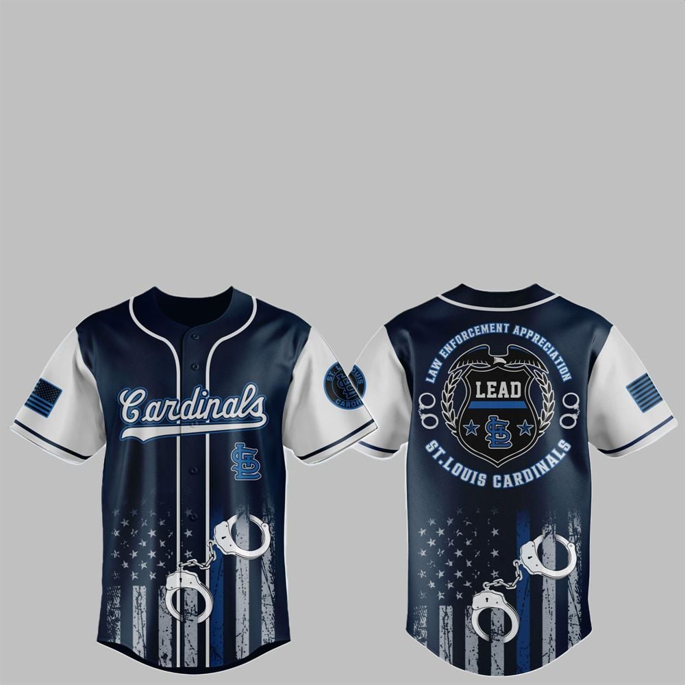 2025 Cardinals x Law Enforcement Appreciation Day Jersey - Grishko.com T-Shirts, Hoodie, Sweatshirt (Image 1)