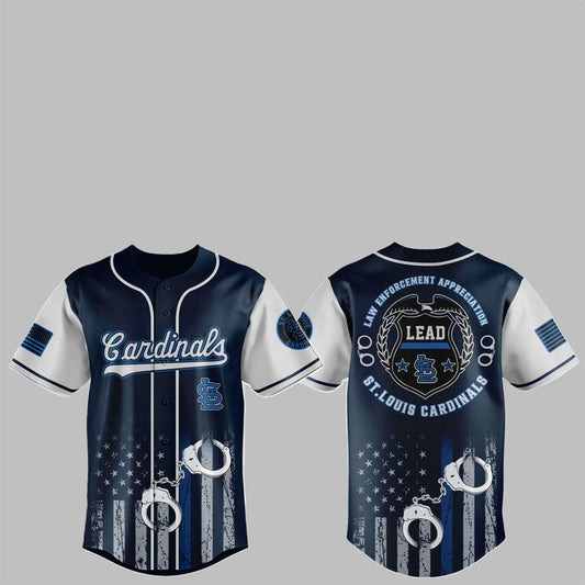 2025 Cardinals x Law Enforcement Appreciation Day Jersey - Grishko.com T-Shirts, Hoodie, Sweatshirt (Image 1)