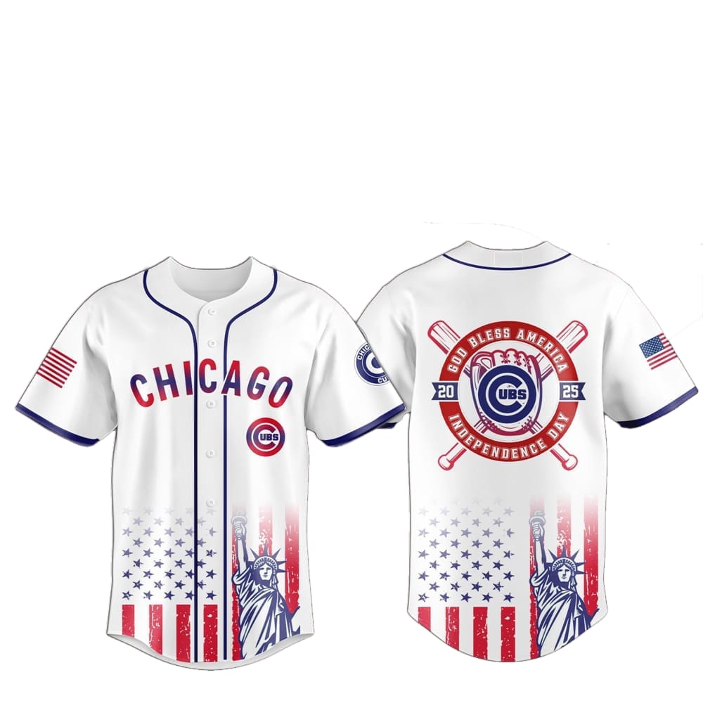 2025 Chicago Cubs 4th Of July Independence Day Jersey - Grishko.com T-Shirts, Hoodie, Sweatshirt | WearSparks.com (Image 1)