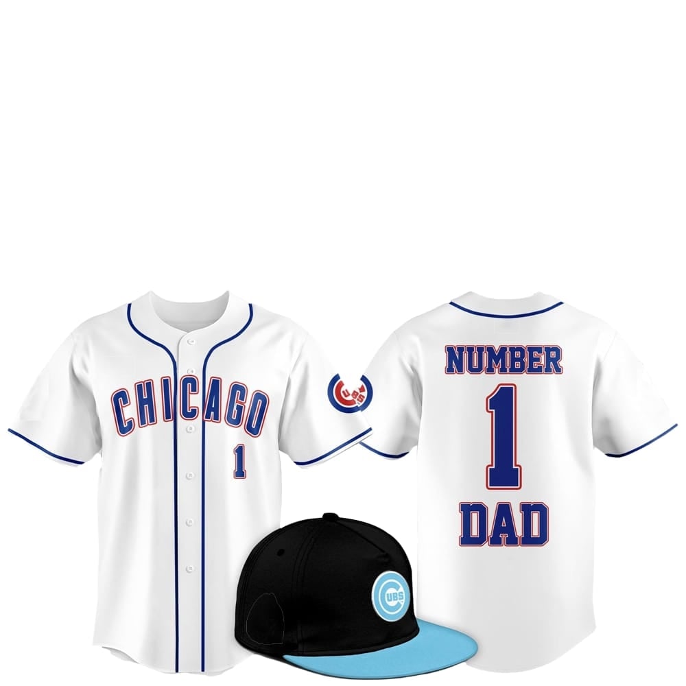 2025 Chicago Cubs Father Day Number 1 Dad Baseball Jersey - Grishko.com T-Shirts, Hoodie, Sweatshirt | WearSparks.com