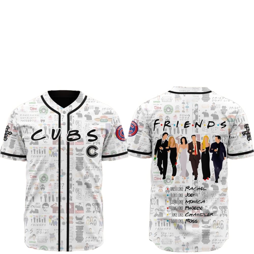 2025 Chicago Cubs Friends Baseball Jersey - Grishko.com T-Shirts, Hoodie, Sweatshirt | WearSparks.com