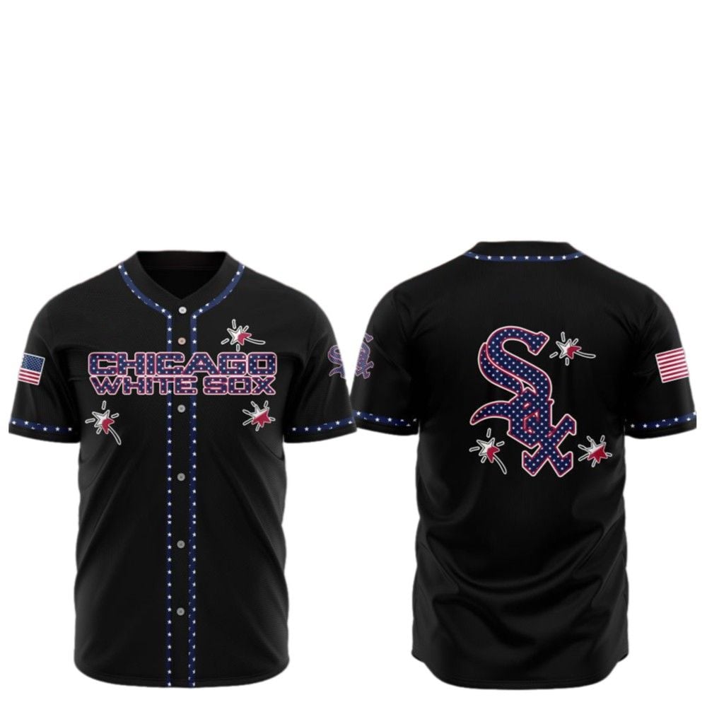 2025 Chicago White Sox Happy Independence Day Baseball Jersey - Grishko.com T-Shirts, Hoodie, Sweatshirt (Image 2)