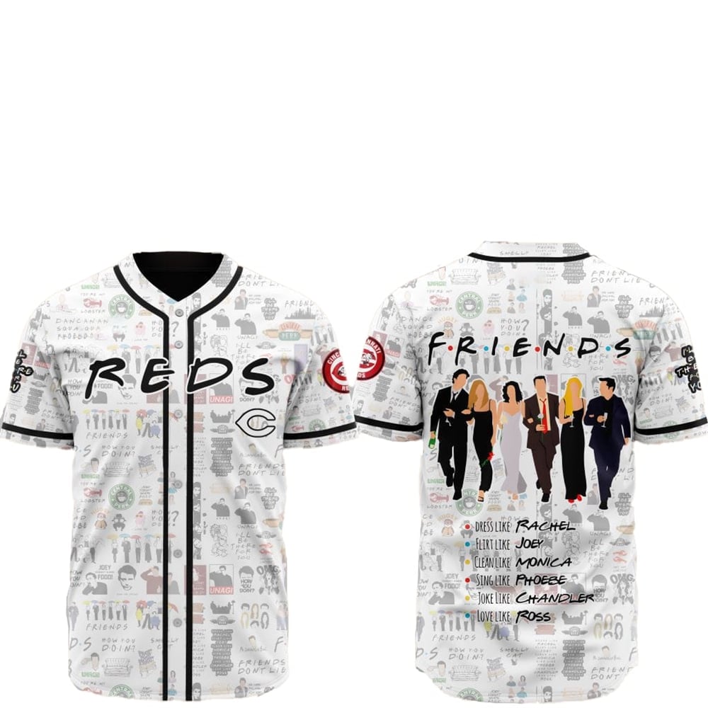 2025 Cincinnati Reds Friends Baseball Jersey - Grishko.com T-Shirts, Hoodie, Sweatshirt | WearSparks.com