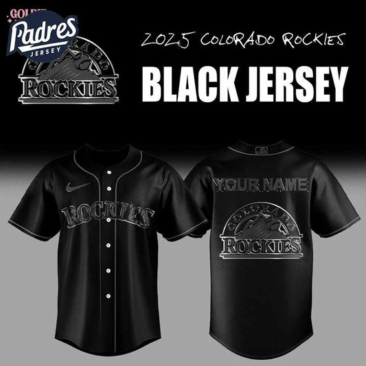 2025 Colorado Rockies Back In Black Baseball Jersey - Padres Jersey Oasis: Elevate Your Baseball Style Game T-Shirts,...