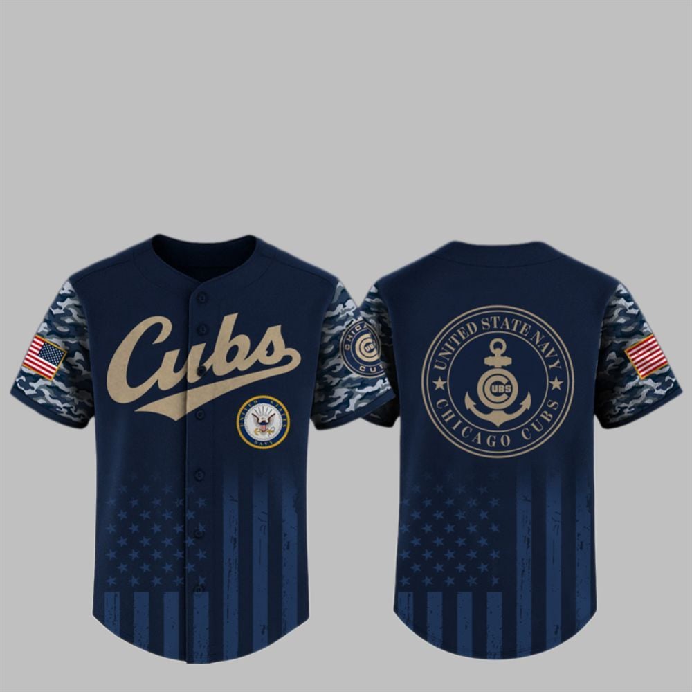 2025 Cubs US Navy Appreciation Night Jersey - Grishko.com T-Shirts, Hoodie, Sweatshirt | WearSparks.com (Image 1)