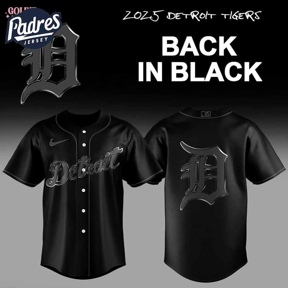 2025 Detroit Tigers Back In Black Baseball Jersey - Padres Jersey Oasis: Elevate Your Baseball Style Game T-Shirts,...