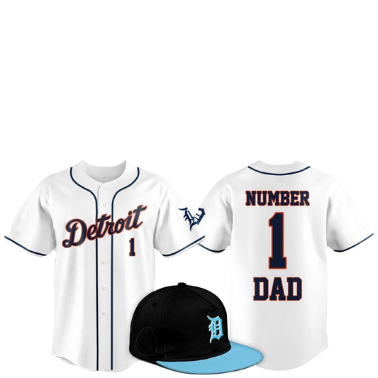 2025 Detroit Tigers Father Day Number 1 Dad Baseball Jersey - Grishko.com T-Shirts, Hoodie, Sweatshirt | WearSparks.com