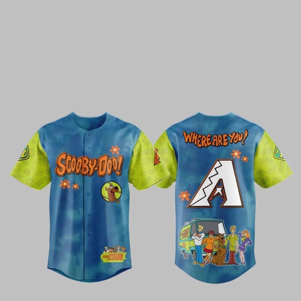 2025 Diamondbacks Scooby-Doo Baseball Jersey - Grishko.com T-Shirts, Hoodie, Sweatshirt | WearSparks.com (Image 1)
