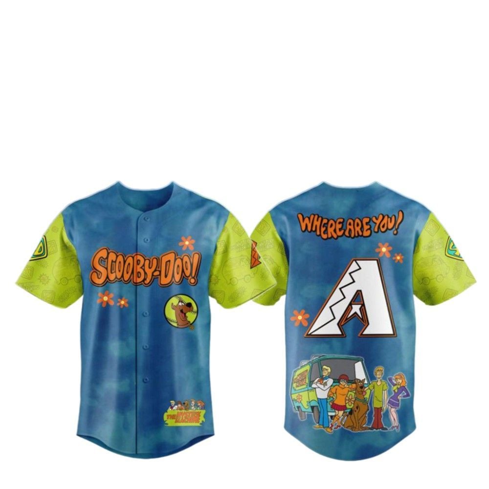 2025 Diamondbacks Scooby-Doo Baseball Jersey - Grishko.com T-Shirts, Hoodie, Sweatshirt | WearSparks.com (Image 2)