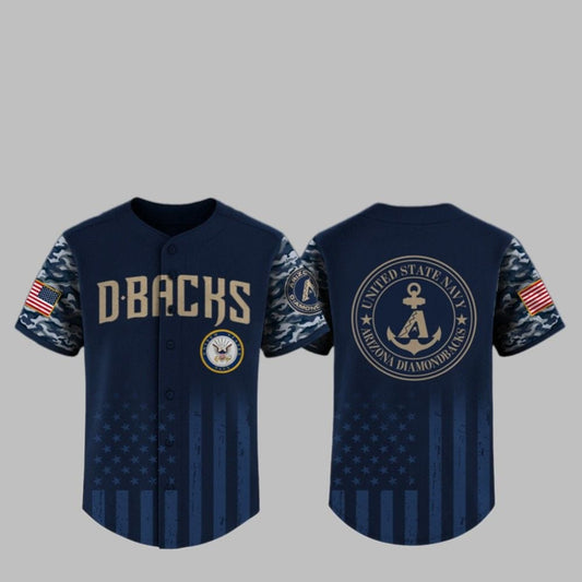 2025 Diamondbacks United State Navy Military Appreciatuon Night Jersey - Grishko.com T-Shirts, Hoodie, Sweatshirt (Image 1)