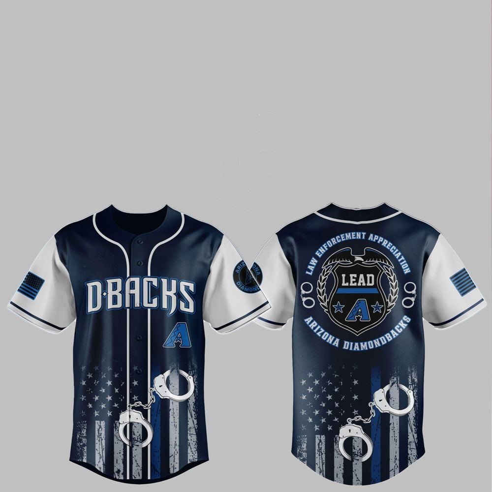 2025 Diamondbacks Law Enforcement Appreciation Day Jersey - Grishko.com T-Shirts, Hoodie, Sweatshirt (Image 1)