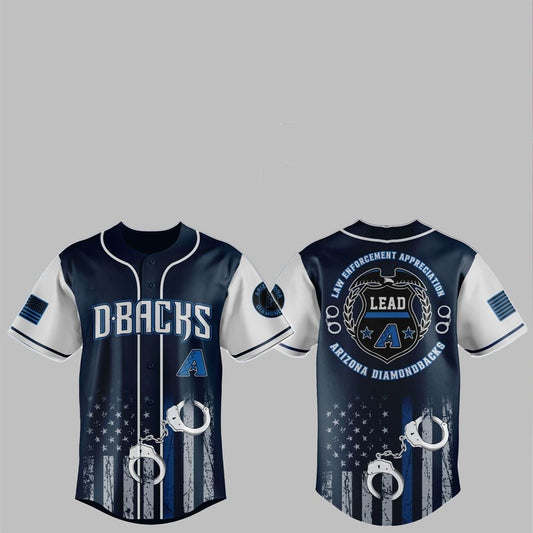 2025 Diamondbacks Law Enforcement Appreciation Day Jersey - Grishko.com T-Shirts, Hoodie, Sweatshirt (Image 1)