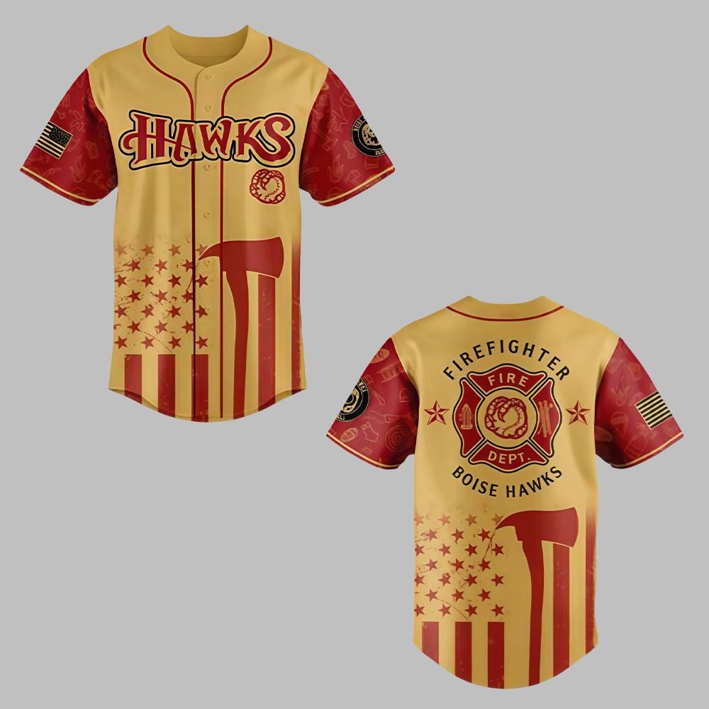 2025 Hawks Firefighter Appreciation Jersey - Grishko.com T-Shirts, Hoodie, Sweatshirt | WearSparks.com (Image 1)