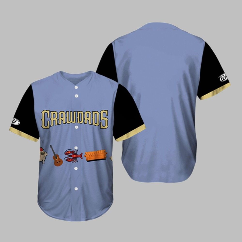 Hickory Crawdads Baseball Friends Day Night Jersey 2025 - Grishko.com T-Shirts, Hoodie, Sweatshirt | WearSparks.com (Image 1)
