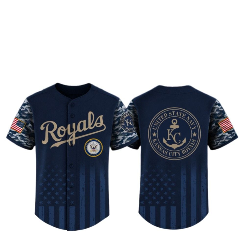 2025 KC Royals US Navy Appreciation Night Jersey - Grishko.com T-Shirts, Hoodie, Sweatshirt | WearSparks.com (Image 2)