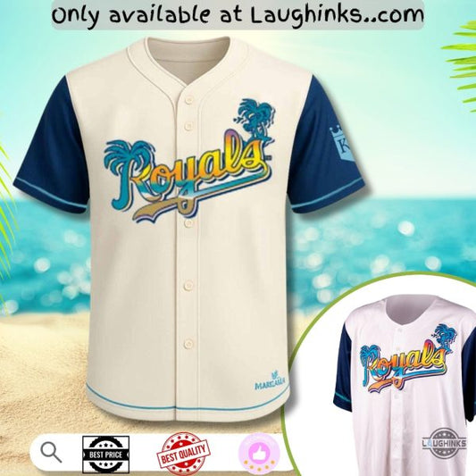 2025 Kc Royals Margaritaville Night Baseball Jersey Shirt Giveaway 30 August
