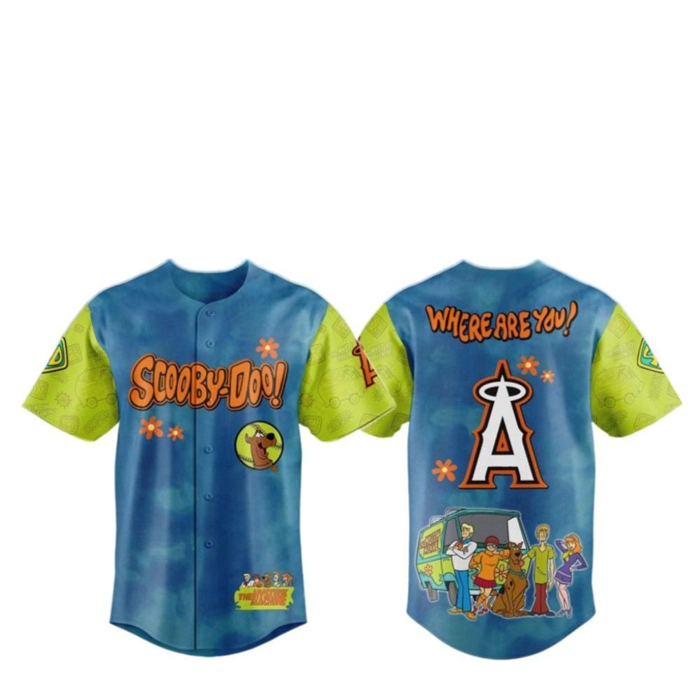 2025 LA Angels Scooby-Doo Baseball Jersey - Grishko.com T-Shirts, Hoodie, Sweatshirt | WearSparks.com (Image 2)