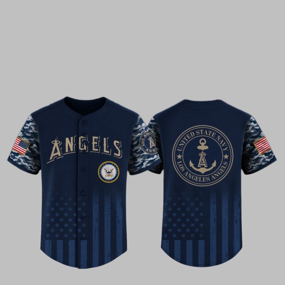 2025 LA Angels US Navy Appreciation Night Jersey - Grishko.com T-Shirts, Hoodie, Sweatshirt | WearSparks.com (Image 1)