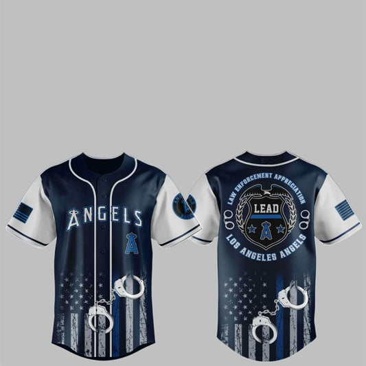 2025 LA Angels x Law Enforcement Appreciation Day Jersey - Grishko.com T-Shirts, Hoodie, Sweatshirt (Image 1)