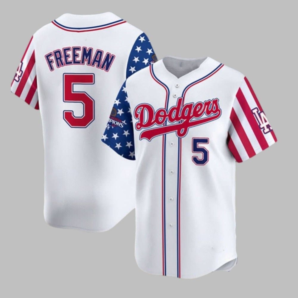 2025 LA Dodgers Freeman Fouth Of July Jersey - Grishko.com T-Shirts, Hoodie, Sweatshirt | WearSparks.com (Image 1)