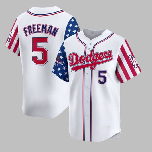 2025 LA Dodgers Freeman Fouth Of July Jersey - Grishko.com T-Shirts, Hoodie, Sweatshirt | WearSparks.com (Image 1)